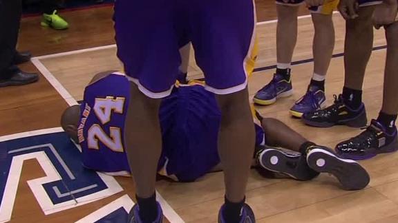 Video - Kobe Sprains Left Ankle
