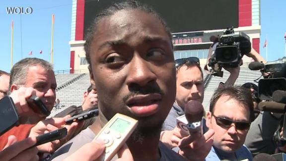 Lattimore does drills, gets cheers from scouts