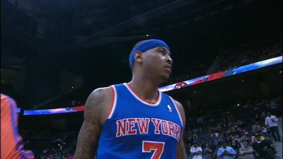 Sizzling Melo nets 40 as Knicks' streak hits 10