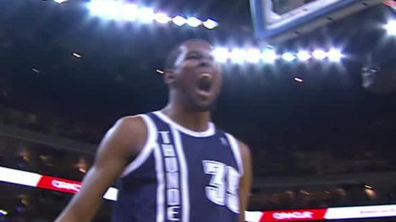 Durant fined $25,000 for 'menacing gesture'