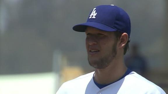 Kershaw retires 18 straight in Dodgers' win