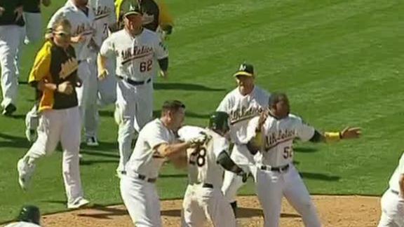 A's rally late to beat Orioles in 10th on error