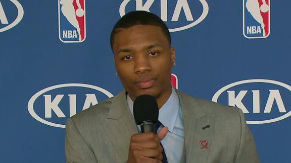 Blazers PG Lillard unanimous Rookie winner