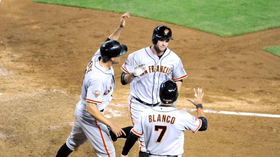 Belt HR keys Giants' comeback vs. Arizona