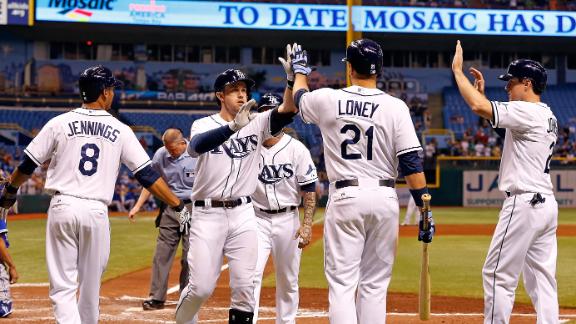 Rays' Moore improves to 6-0; Longoria 3 RBI