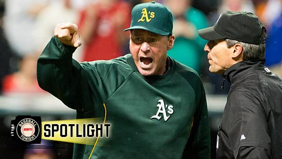 Athletics still miffed about blown call in 9th