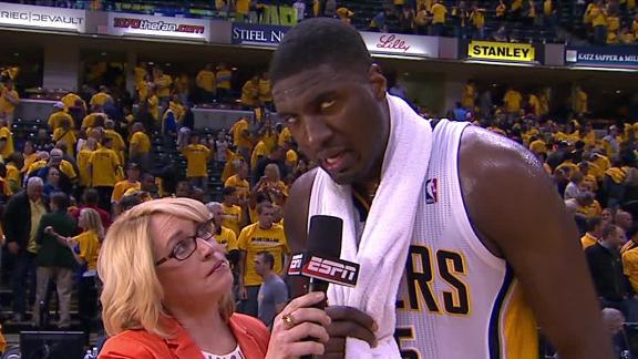 Hibbert lifts Pacers by Knicks, to 2-1 series lead