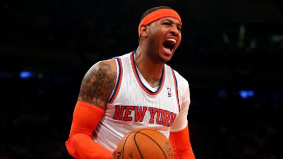 Carmelo, Knicks down Pacers to stay alive