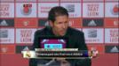 El t�cnico argentino agradeci� a todos los que forman parte del Atl�tico de Madrid.