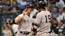 Chris Stewart bate� sencillo al jard�n derecho y los Yankees de New York vencieron por 9-4 a los Rays de Tampa Bay