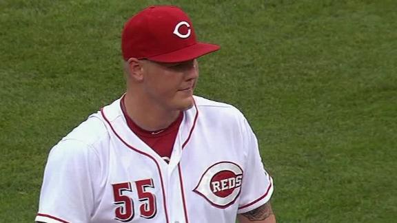 Video - Latos Guides Reds Past Indians, Improves To 5-0