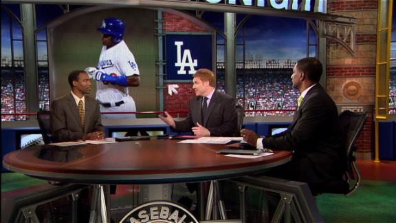 Dodgers put Crawford on DL, start OF Puig