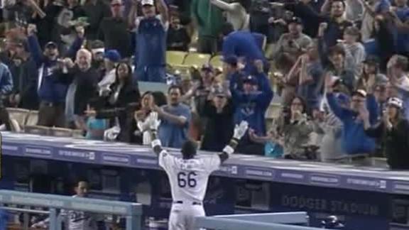 Puig hits grand slam to power Dodgers' win