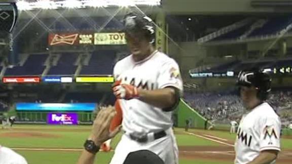 Stanton hits 1st HR since return to lift Marlins