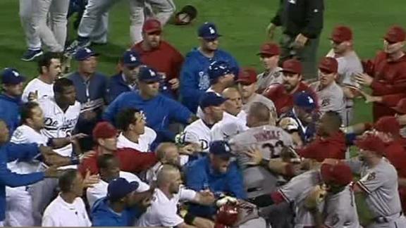 Dodgers rally past D-backs following fracas