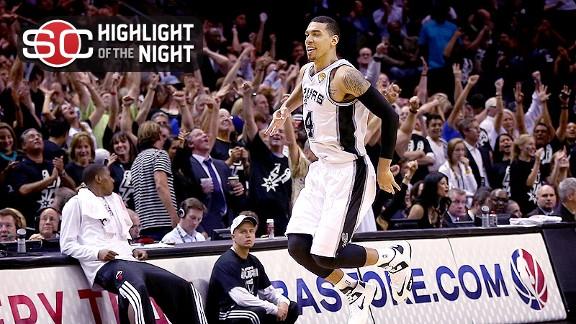 Spurs throttle Heat behind Green; go up 2-1