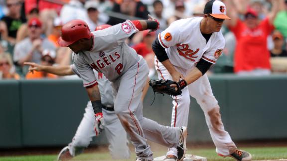 Angels rally past Orioles to snap losing skid