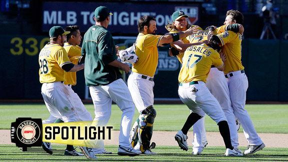 Video - A's Edge Yankees In 18