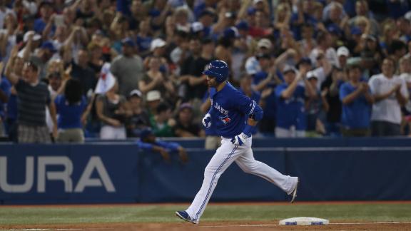 Jays run streak to 10 on Bautista's late HR