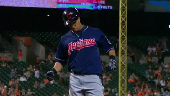 Brantley's 4 RBIs help Indians top O's, stay hot