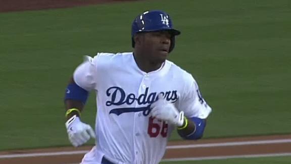 Another HR for Puig as Dodgers top Giants