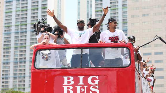 Down the road: LeBron not thinking '14 yet