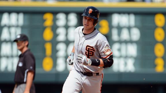 Cuddyer streak at 27 but Rockies fall to Giants