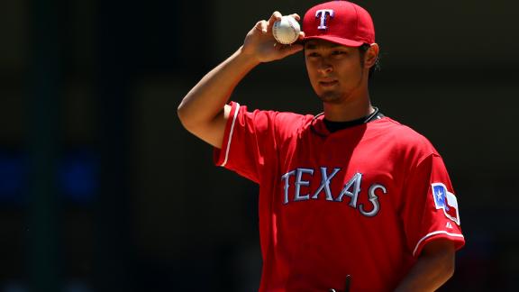 Darvish K's 8 in win as Rangers edge Reds