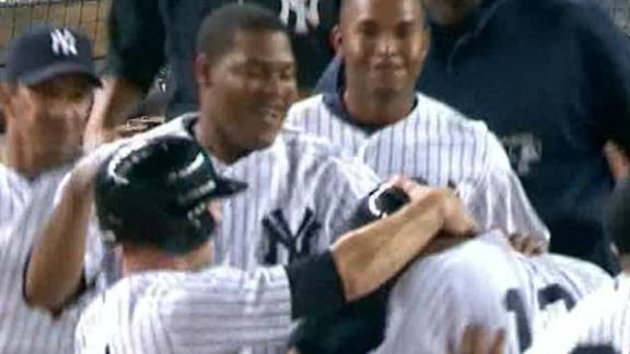 Wells' single gives Yankees fifth straight win