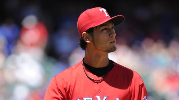 Darvish (back) gets positive news from exam