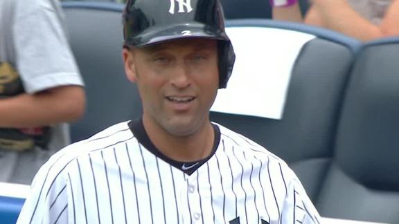 Jeter pulled from debut, will have quad MRI
