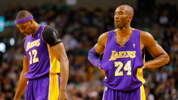 NBA -- Los Angeles Lakers riding with Kobe Bryant