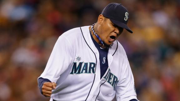 Felix throws 8 scoreless as M's blank Angels