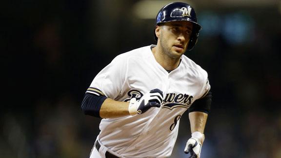MLB suspends Brewers' Braun for rest of '13