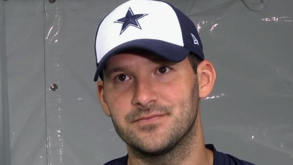 Romo back for first time since cyst removal