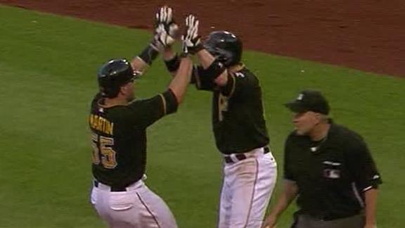 Pirates edge Cards in doubleheader opener