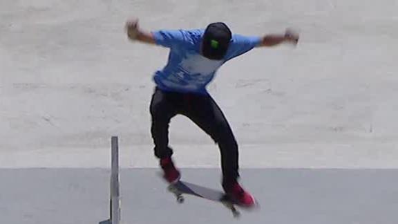 ... the gold medal in Street League Skateboarding at X Games L.A. 2013