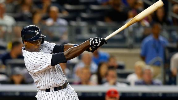 Soriano hits 2 HRs as Yanks throttle Angels