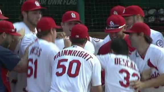 Carpenter (4 hits), Cards edge Pirates in 12
