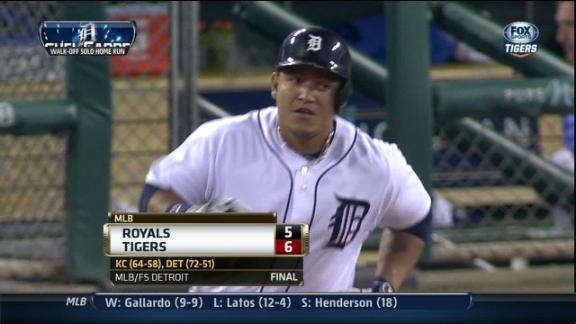 Cabrera's walk-off HR lifts Tigers by Royals