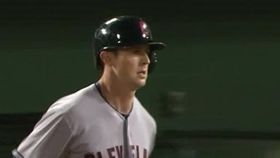 Stubbs' HR lifts Indians past Angels in 14th