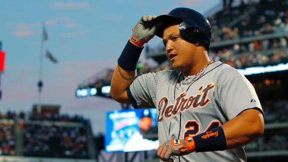 Cabrera, Tigers rudely welcome Dice-K back