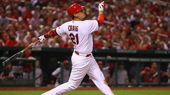 Craig's 1st career grand slam powers Cards