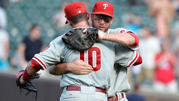 Young has 4 hits as Phillies rally past Cubs