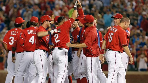 Rangers slip past Twins on Martin's single