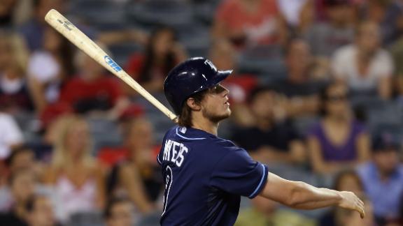 Rays' Myers hits 2 HRs off Weaver in win