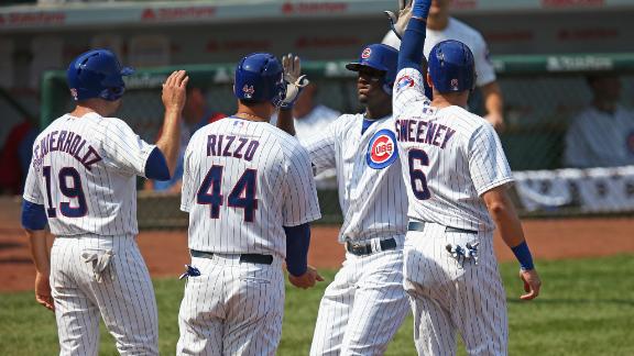 Lake has grand slam as Cubs edge Brewers