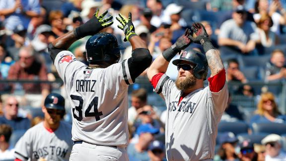 Napoli's 2 HRs help Red Sox bash Yankees