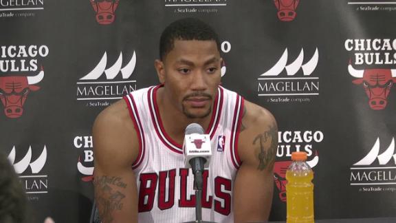 Bulls' Rose encouraged by play in 1st practice