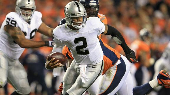Raiders' Pryor to start; Flynn now 3rd string